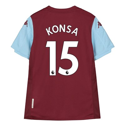 Aston Villa Home Shirt 2019-20 - Kids with Konsa 15 printing