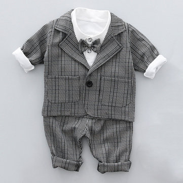 3pcs Baby Boy Suits with Tie