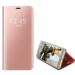 Coque Pour Samsung Galaxy S7 edge Etanche à la Poussière / Plaqué / Clapet Coque Intégrale Couleur Pleine Dur faux cuir / Verre Trempé / PC miniinthebox
