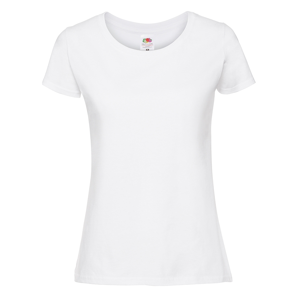 Fruit Of The Loom Womens Lady Fit 100% Cotton T Shirt S - UK Size 10