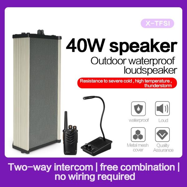 Walkie Talkie Ksun Outdoor Audio Window Speaker Broadcasting System Waterproof Player