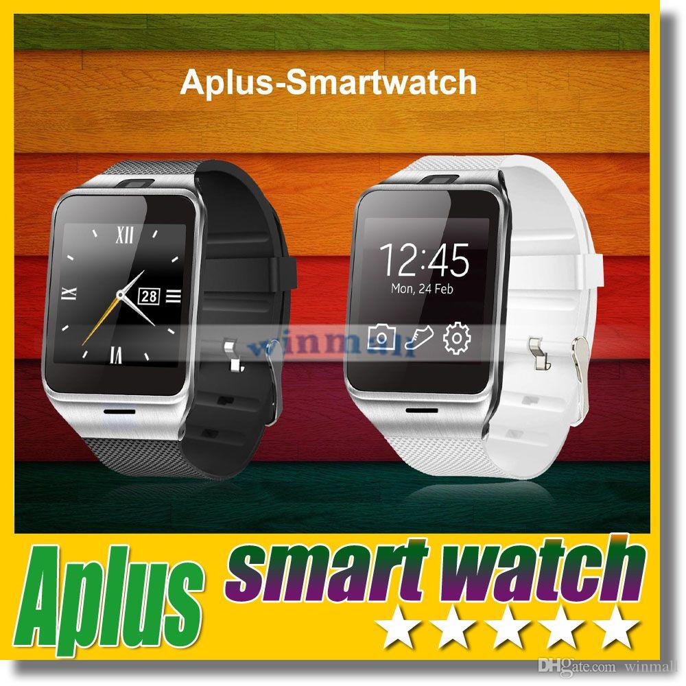 2015 Bluetooth Smart Watch Phone Wearable Aplus GV18 Support NFC Micro SIM slot Gear 2 For Android Phone SAMSUNG