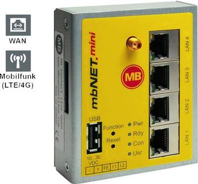 Industrie Router USB LAN LTE GmbH Anzahl Eingänge 2 x 24 (MHD 861)