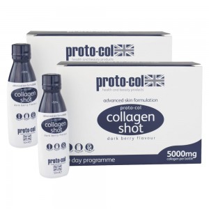 Collagen Shot - Liquid Beauty Supplement With 5000mg VERISOL - 10 x 50ml Dark Berry Flavour - 2 Pac