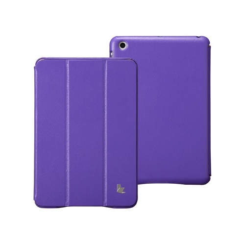 Kunstleder Magnetic Smart Cover schützende Fall stehen für iPad Mini Wake-Up schlafen ultradünne lila