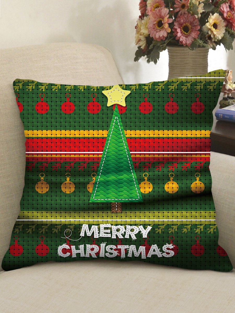 Christmas Tree Theme Decorative Pillowcase
