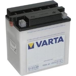 Varta Motorradbatterie 12N10-3A, 12N10-3A-1, 12N10-3A-2, YB10L-A2 12 V 11 Ah ETN 511012009 Passend für Modell Motorräder (558146)