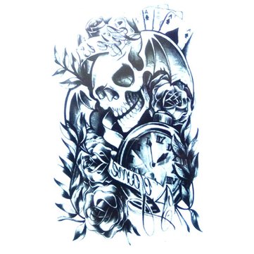 Halloween Skeleton Temporary Tattoo Sticker