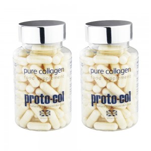 Pure Collagen - Naturliches Erganzungsmittel zur Hautpflege mit 1200mg Portionsstarke - 2er Pack