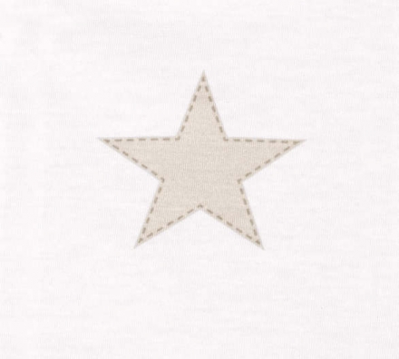 Odenwälder 2086/1285 Jersey Bettwäsche Sterne groß Softeis creme 100x135cm