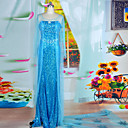 Fiesta de disfraces de Halloween de Forzen Queen Elsa Mujeres azul Paillette