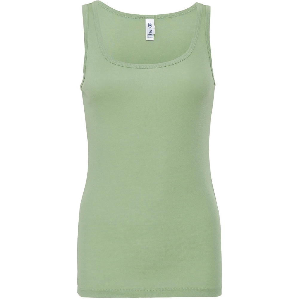 Cotton Addict Womens/Ladies Sheer Rib Longline Vest Tank Top XL - UK Size 16