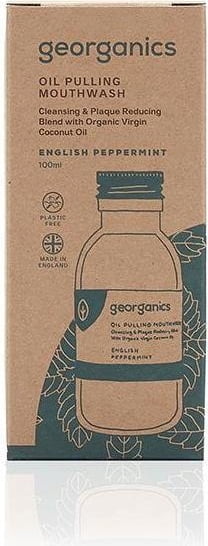 Georganics Oil Pulling Mouthwash English Peppermint - 100 ml
