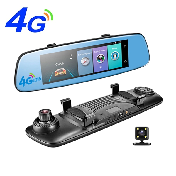 E06 4G Android-Auto-DVR 7,84-Zoll-Touch-1080P ADAS Remote Monitor R¨¹ckspiegel mit Doppelobjektiv-Kamera Wi-Fi