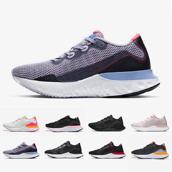 Newest Triple black white react renew run mens running shoes violet frost particle grey barely volt platinum tint men women sports sneakers