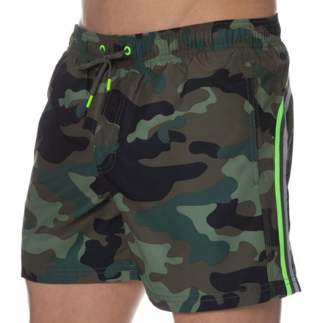 Sundek Rainbow Swim Short - Khaki Camo M