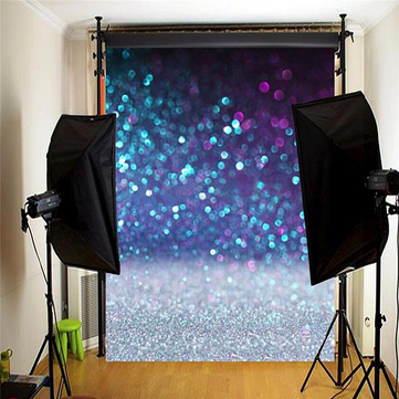 5x7FT Vinyl Glitter Purple Spot Photography Backdrops Background Studio Props Photo Background