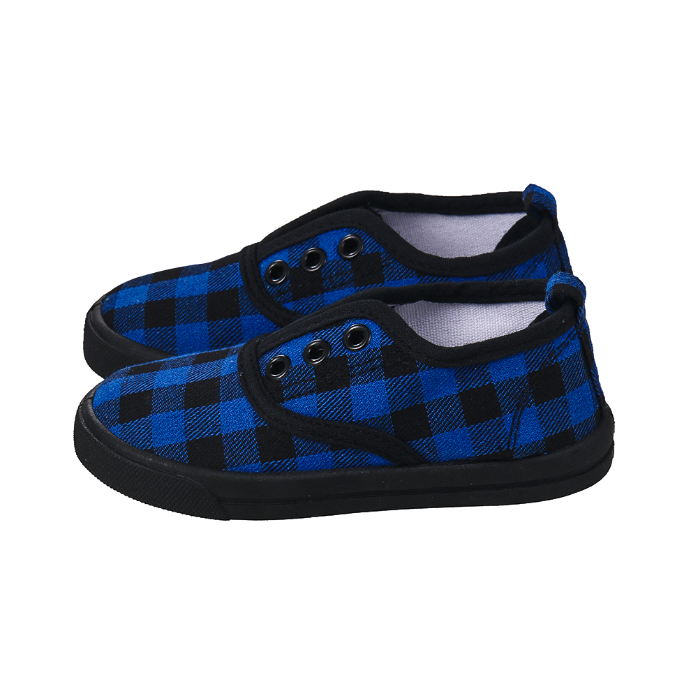 Toddler / Kids Causal Classic Grid Canvas Shoes