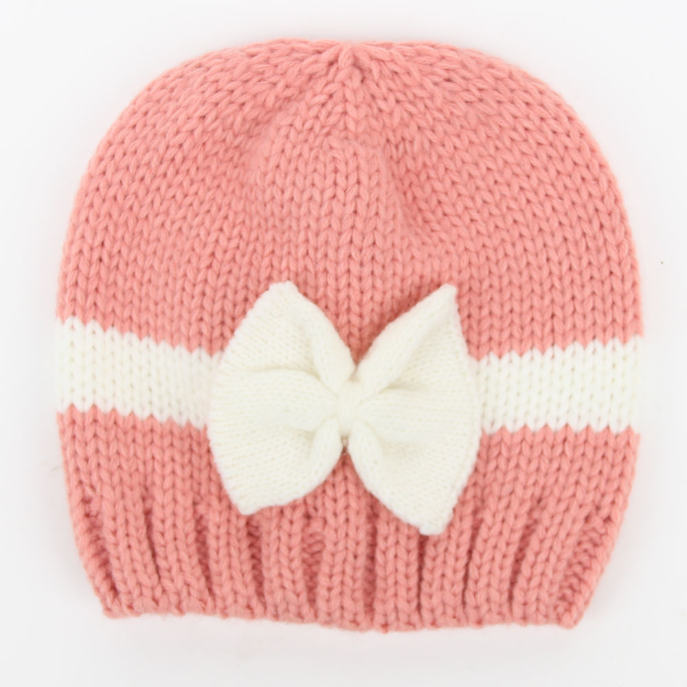 Bow Design  Baby Photography Props Knitting Hat