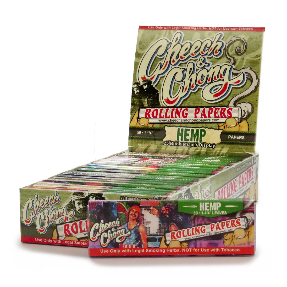 Cheech and Chong 1 1/4 Hemp Rolling Papers 1 Pack