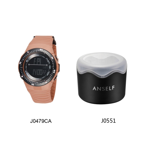 SYNOKE Cool Digital wasserdicht Sport Armbanduhr für Männer Frauen zweite Zeitzone Time Display Camel