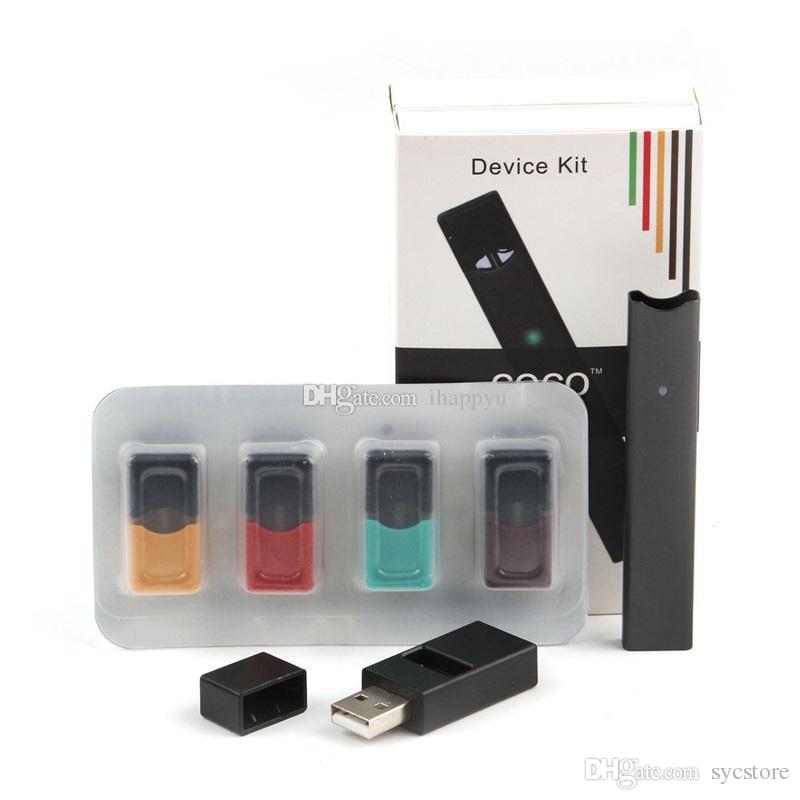 COCO SMOKING Vape Pen 220mAh Ultra Portable Vape Pen Starter Kit Vaporizer Kits For Vapor Pod Cartridge DHL