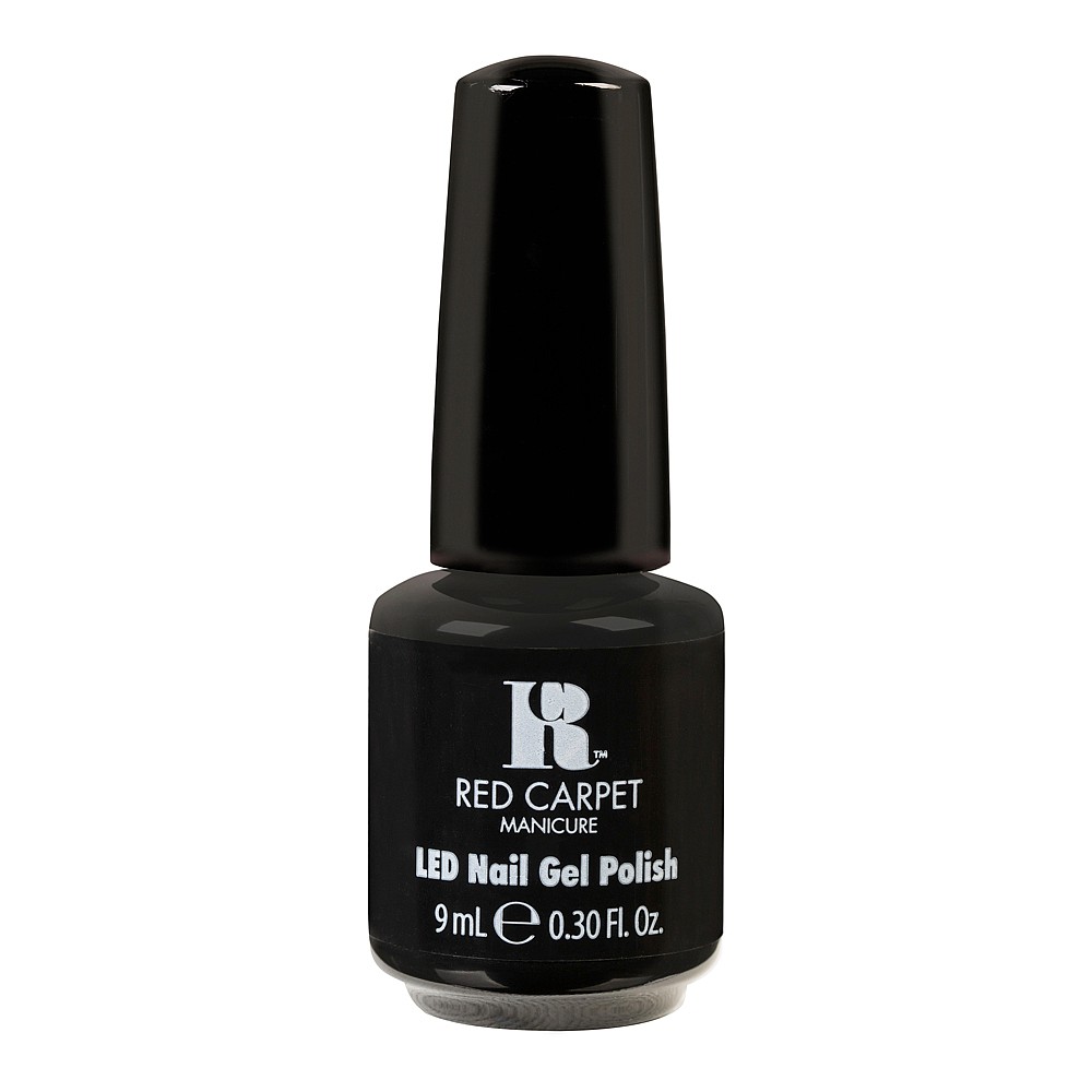red carpet manicure gel polish - black stretch limo 9ml