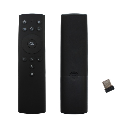 2.4GHz Fly Air Mouse Control remoto inalámbrico de 6 ejes Sensor de movimiento Aprendizaje IR con adaptador de receptor USB para Smart TV Android TV Box Proyector