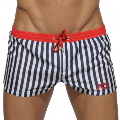 Addicted Sailor Super Swim Short - Navy - Red M