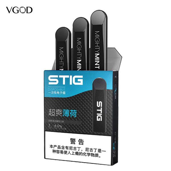 3 x Authentic VGOD STIG DISPOSABLE POD eGo Starter Kit E-Cigarette - Mighty Mint