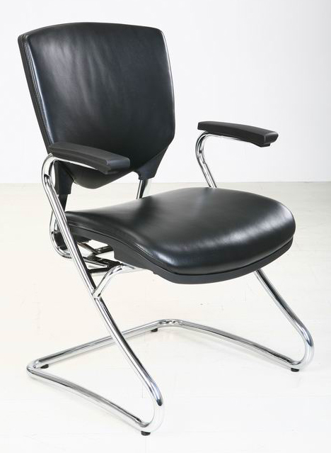 Alpha Leather Visitors Cantilever Chair