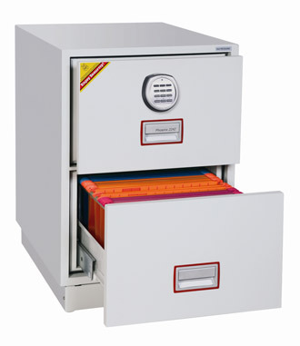 Phoenix FS2252E Firefile Filing Cabinet 2 Drawer with Electronic Lock