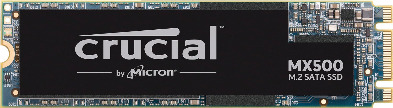 Crucial MX500 - SSD - verschlüsselt - 250 GB - intern - M.2 2280 - SATA 6Gb/s - 256-Bit-AES - TCG Opal Encryption 2.0