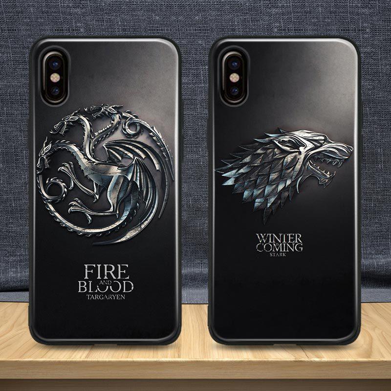 Game Of Throne House Stark Targaryen Got 2019 Coque Soft Silicone Phone Case For Apple Iphone 5 5s Se 6 6s 7 8 Plus X Xr Xs Max