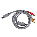 s-video cable AV para el wii / wii u (gris)