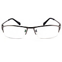 [lentilles] libres rectangle de titane semi-cerclées lunettes de prescription léger pour hommes