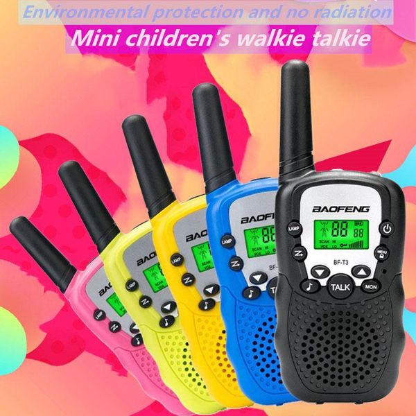 Walkie Talkie Wholesale Children Mini Kids UHF BF-T3 Baofeng FRS Two Way Radio Comunicador T3 Handy Hf Transceiver