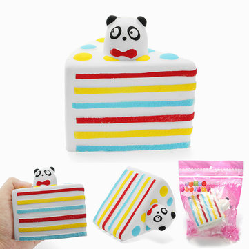 Squishy Panda Cake Slice Collection Gift Decor Toy