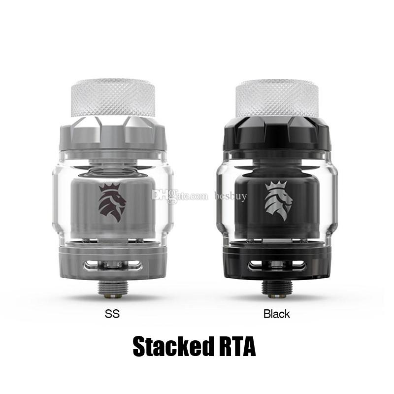 Authentic Kaees Stacked RTA Tank 3ml 5ml Rebuidable Clapton Coil Atomizer With 810 Drip Tip For 510 Thread Vape Box Mod 100% Original