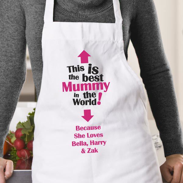 The Best Mummy in the World Personalised Apron