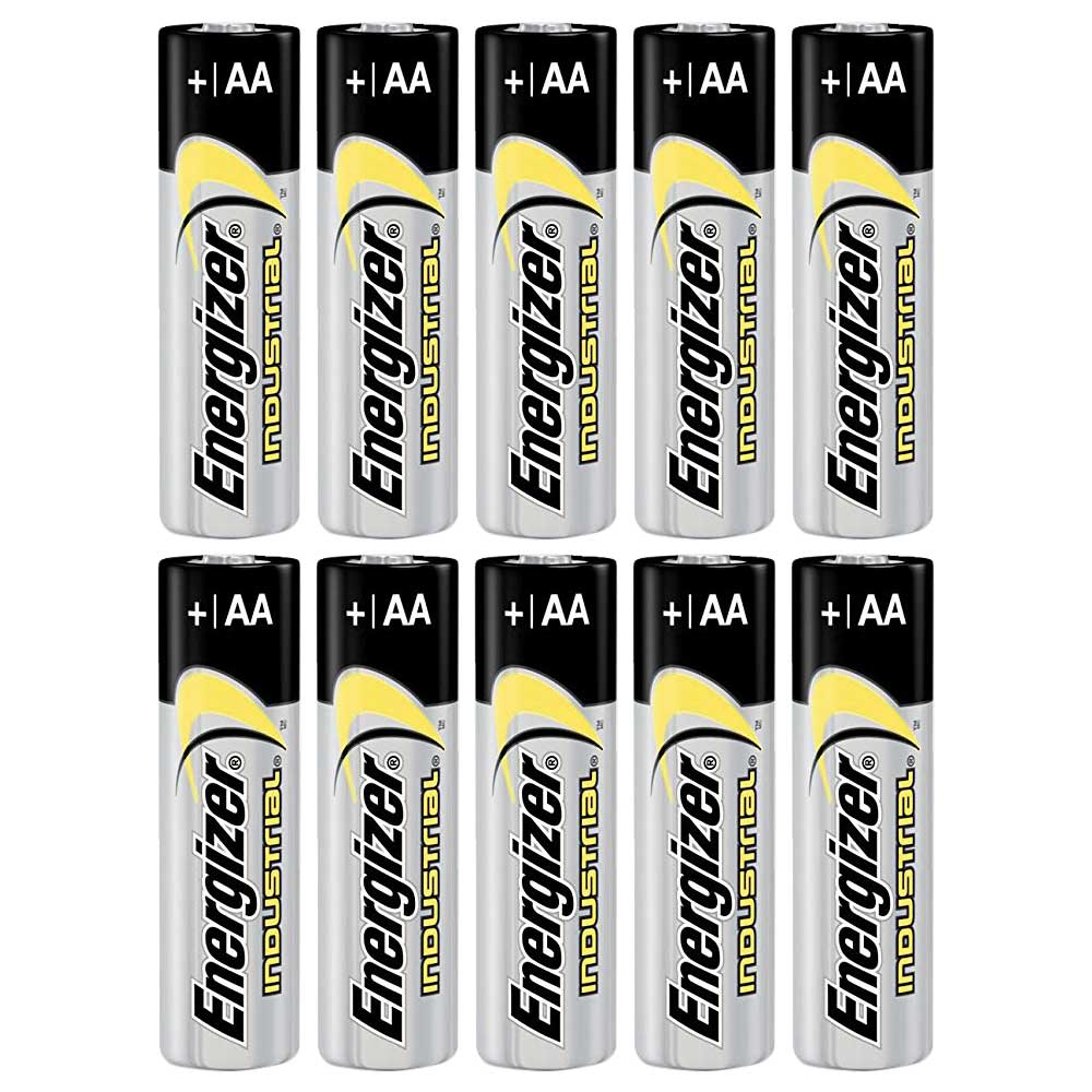 Energizer Industrial Professional Alkaline Batteries AA LR6 MN1500 - Value Box of 10
