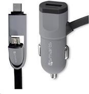 4smarts 468491. Aufladetyp: Innenraum, Aufladekompatibilität: Handy, Energiequelle: USB. Produktfarbe: Schwarz, Kabellänge: 0,1 m. Eingangsspannung: 12 - 24, Ausgangsstrom: 2400 mA (4S468491)