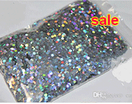Wholesale-24 Laser Holographic Colors 2 MM Spangles Glitter for Nail Decoration and DIY Decoration 1 Lot =10g*24 Colors =240g