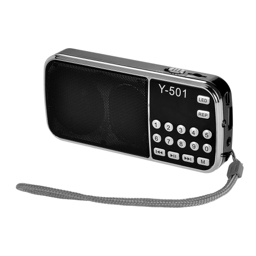 Y-501 Mini radio FM portátil digital