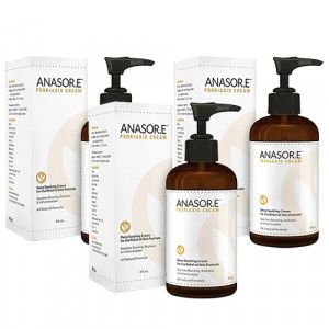 Anasor.E Psoriasis Cream - Advanced Natural Skincare - 227ml Cream - 3 Packs