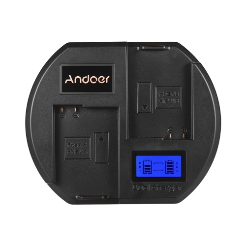 Cargador de batería de cámara de doble canal Andoer Fast Charger