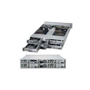 Super Micro Supermicro A+ Server 2022TG-H6IBQRF - 4 Knoten - Cluster - Rack-Montage - 2U - zweiweg - RAM 0MB 8,9 cm (3.5