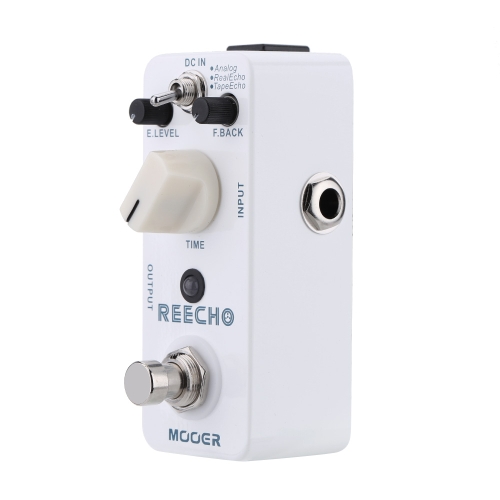 Mooer Reecho Micro Mini Pédale d'effet de retard numérique pour guitare électrique True Bypass