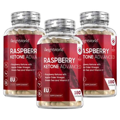 Raspberry Ketone Plus - Pilule Minceur de Cétone de Framboise - Formule 100% Naturelle - 180 gélules