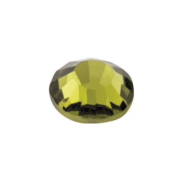 Hot-Fix Glas-Kristalle zum Aufbügeln, Ø4mm, 300 Stk., peridot